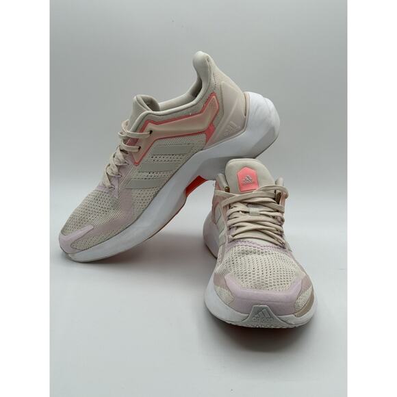 Adidas Women's Alphatorsion 2.0 Primegreen Running Shoes Size 8.5 White Pink - Picture 5 of 9